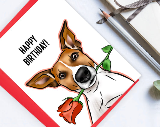 Jack Russell Terrier Birthday Card