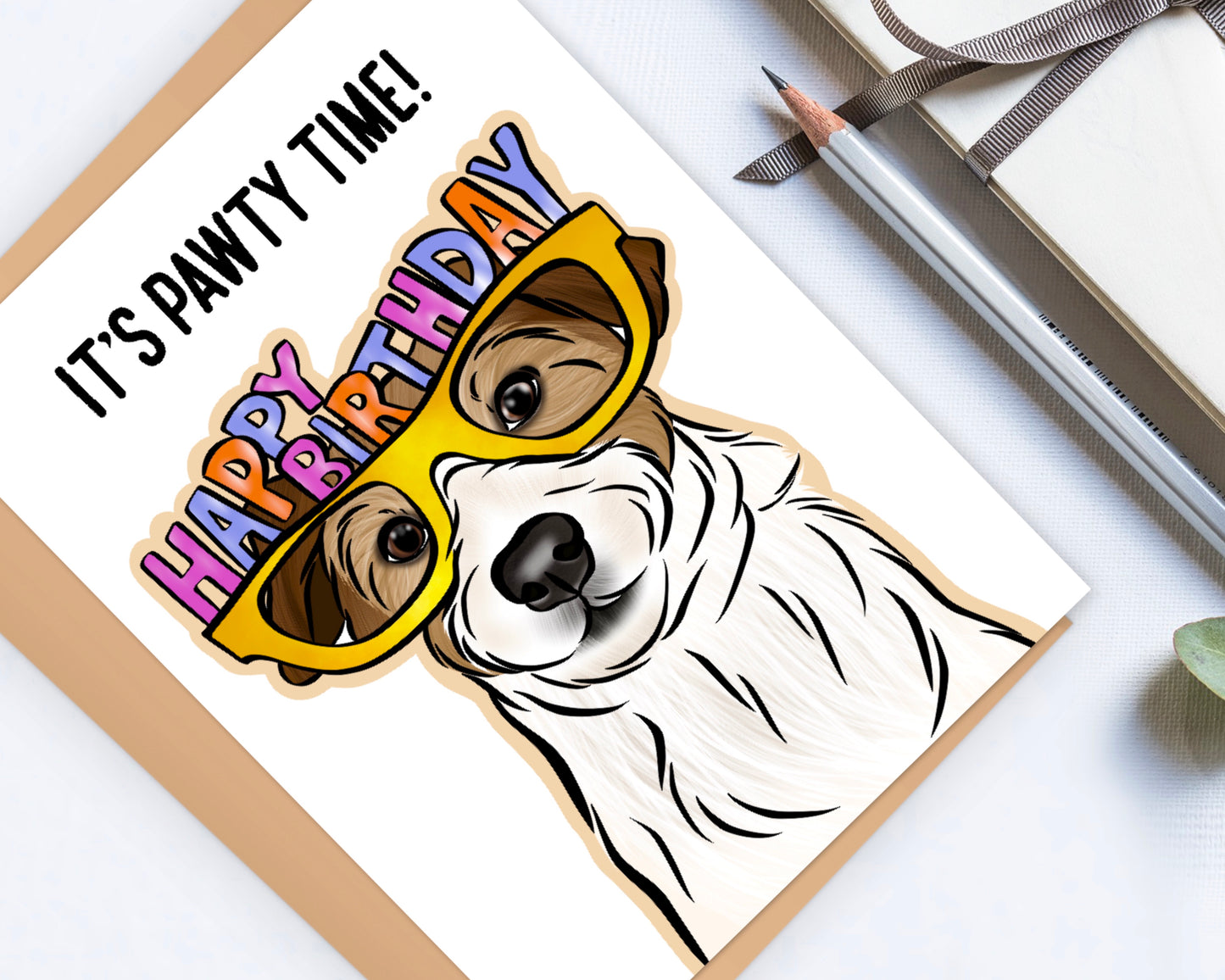 Jack Russell Terrier Birthday Card