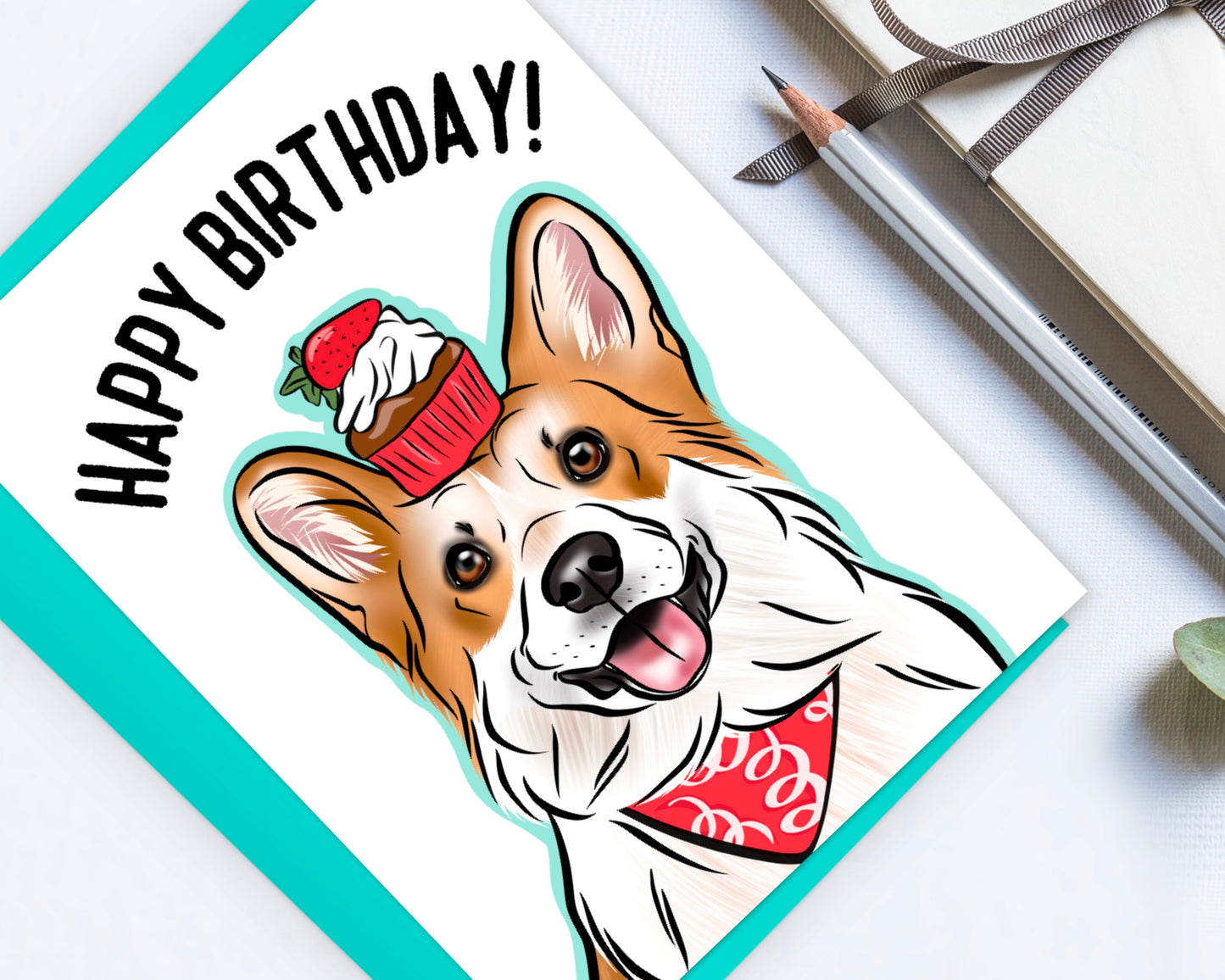 Corgi Birthday Card