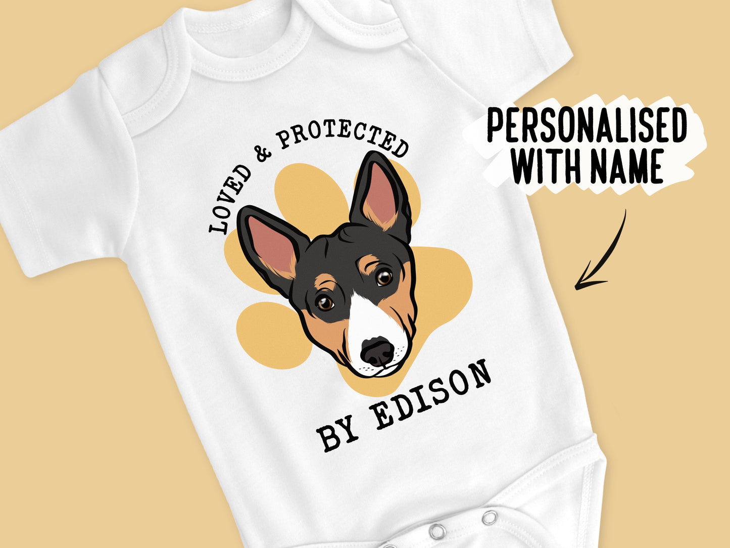 Basenji Baby Onesie