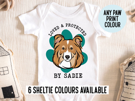 Sheltie Baby Onesie