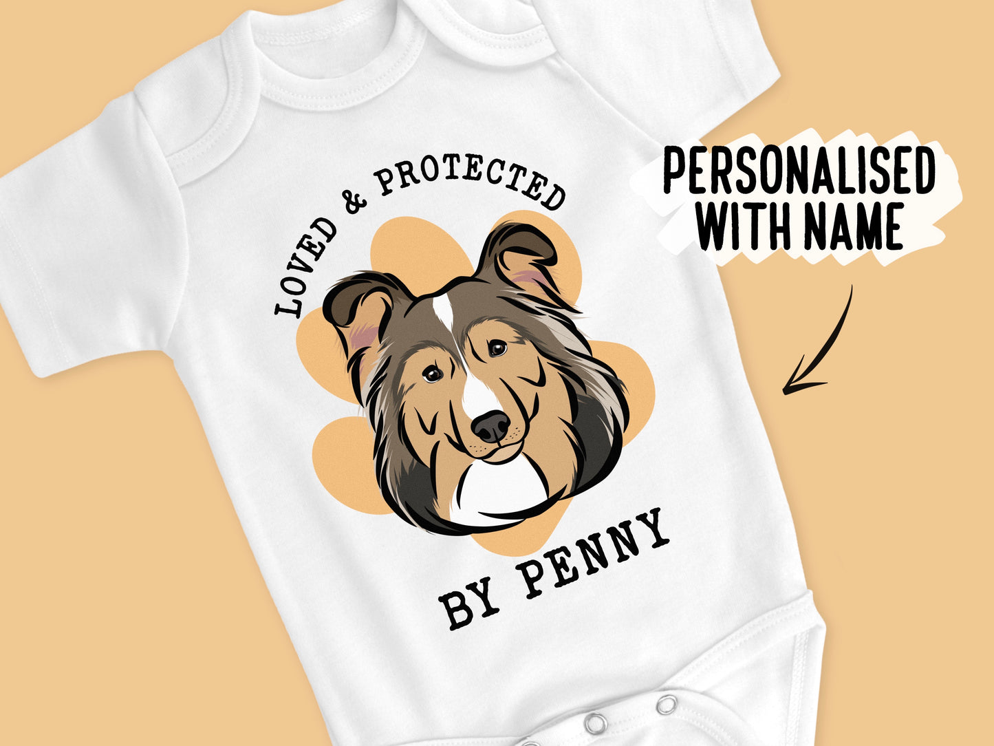 Sheltie Baby Onesie