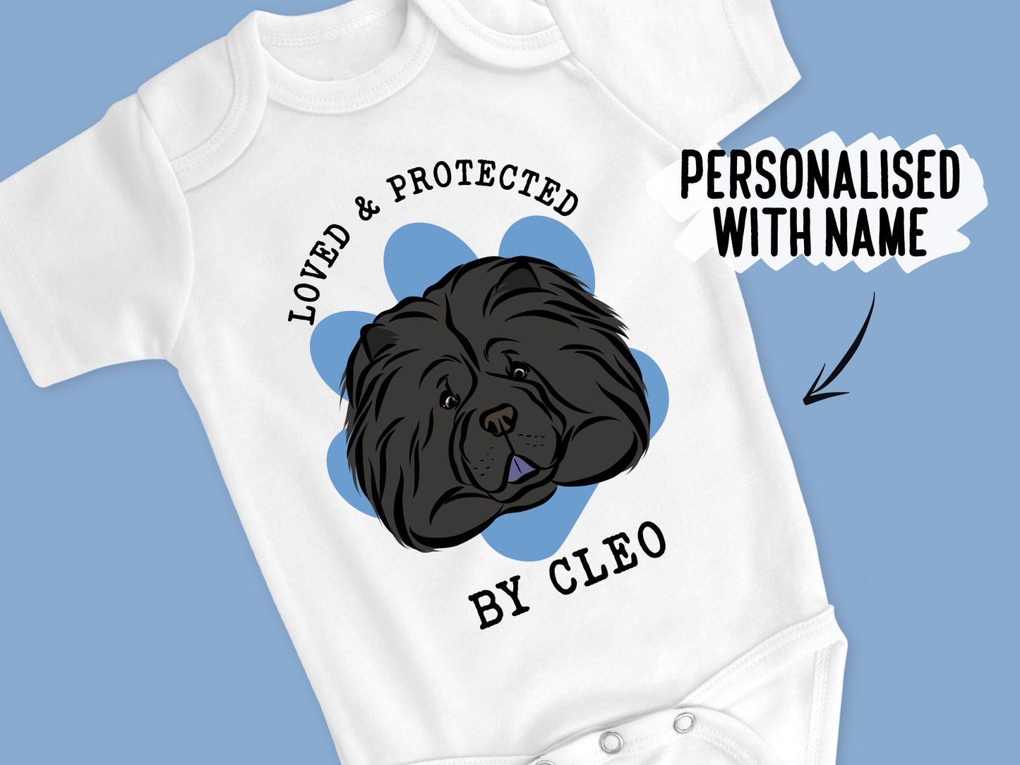 Chow Chow Baby Onesie