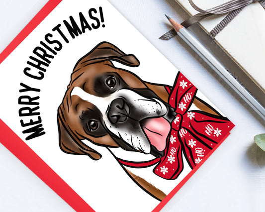 Boxer Christmas Card