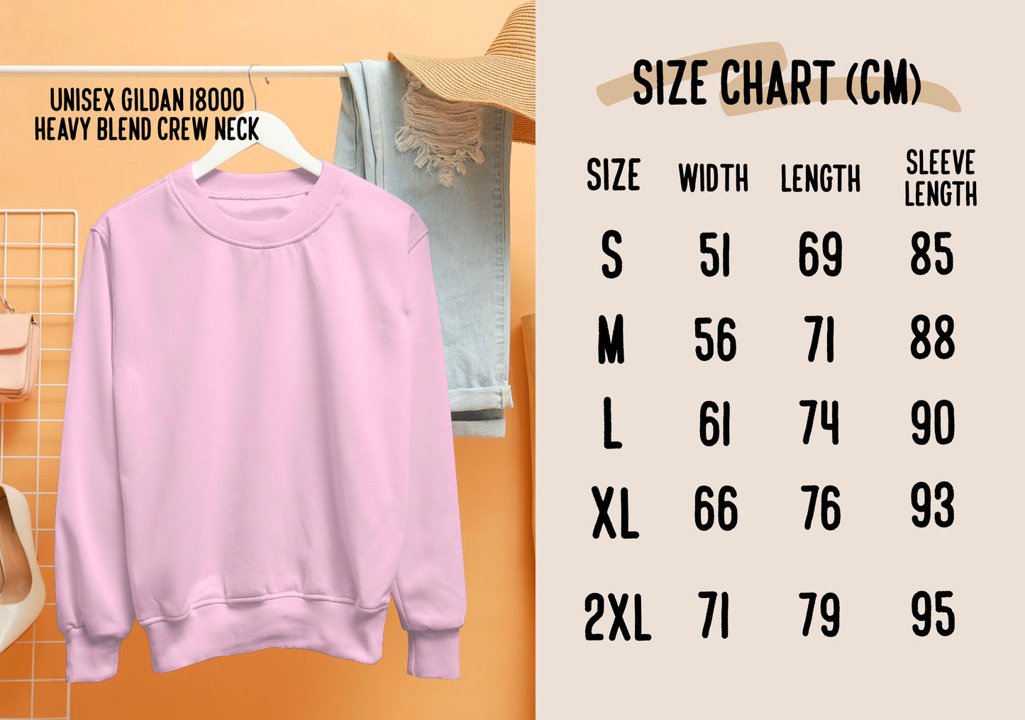 Outline Pet Portrait Sweatshirt (Baby Pink)