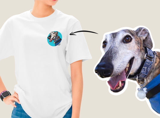 Pet Portrait T-Shirt (White)