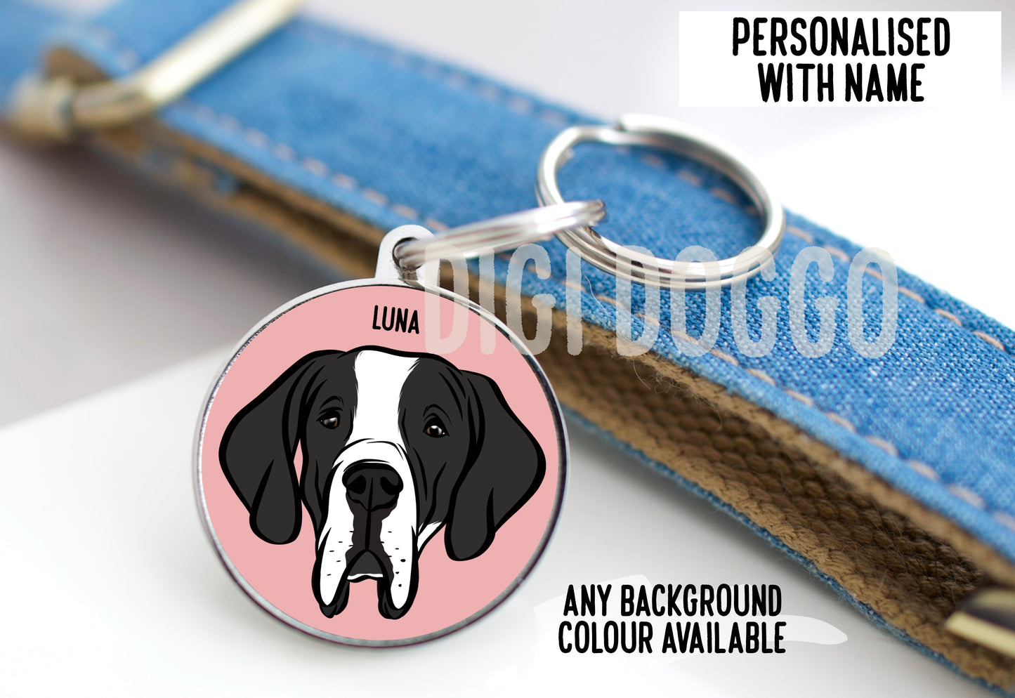 Great Dane ID Tag