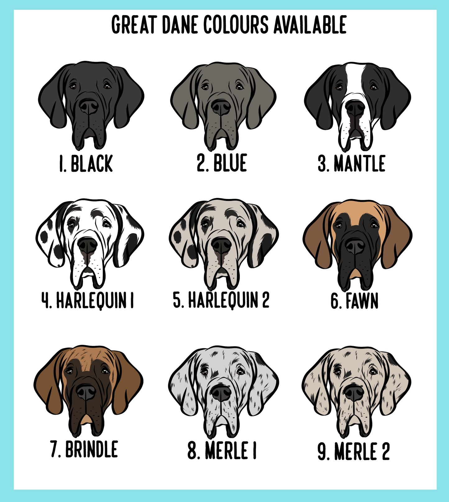 Personalised Great Dane Mug