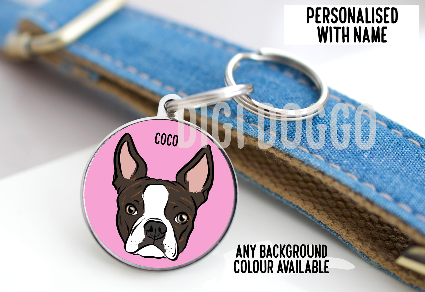 Boston Terrier ID Tag