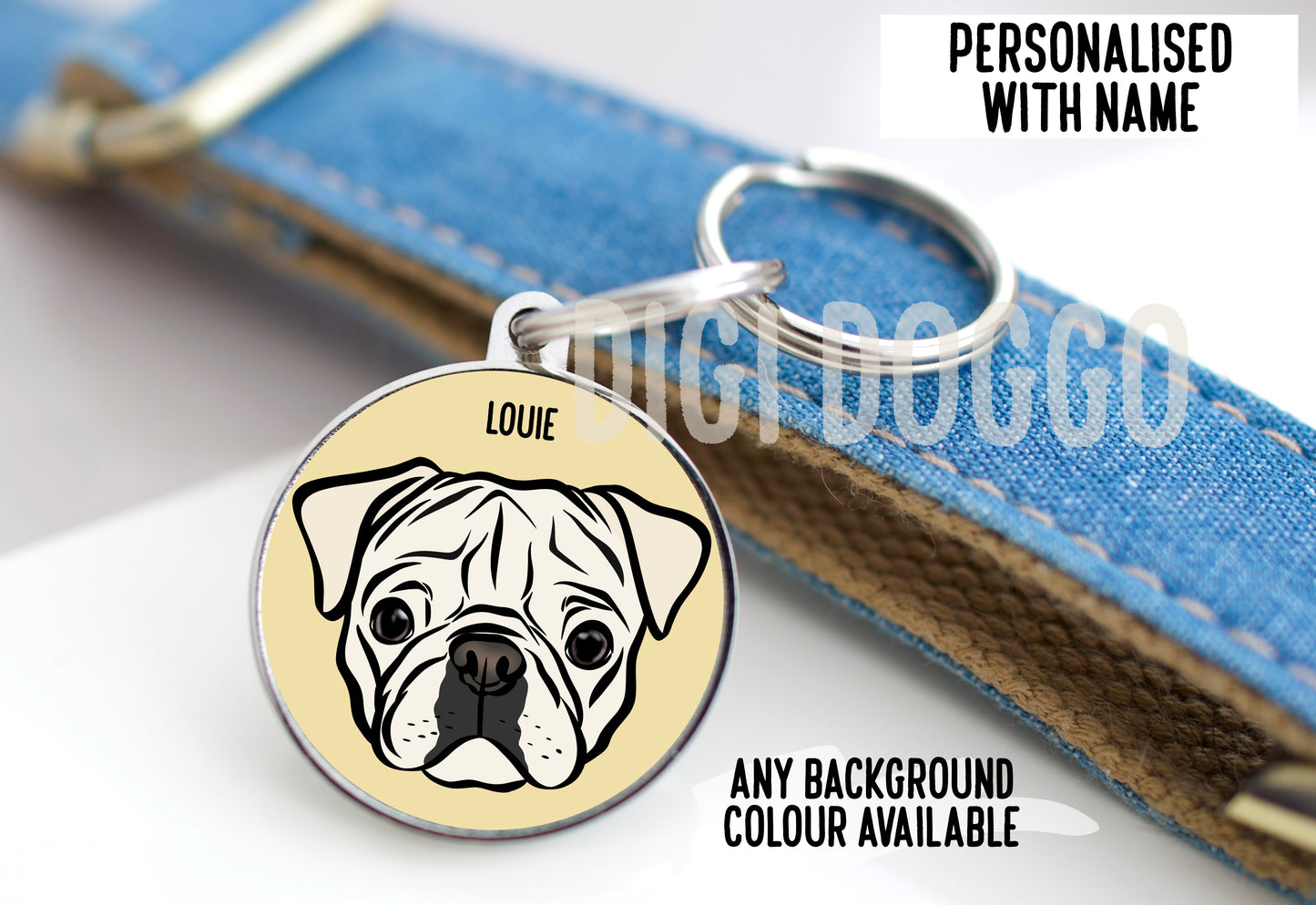 Pug ID Tag