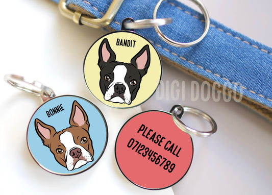 Boston Terrier ID Tag