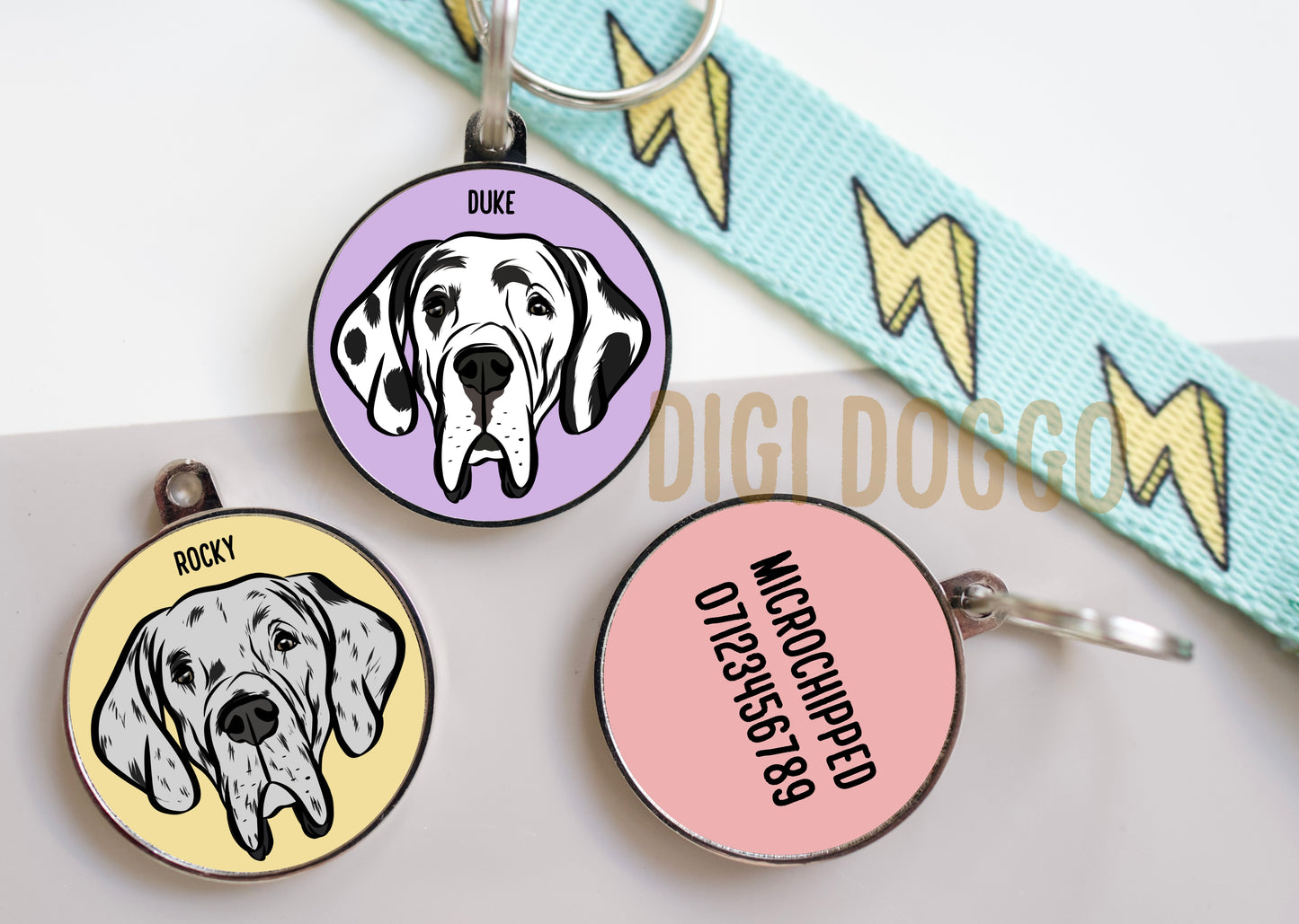 Great Dane ID Tag