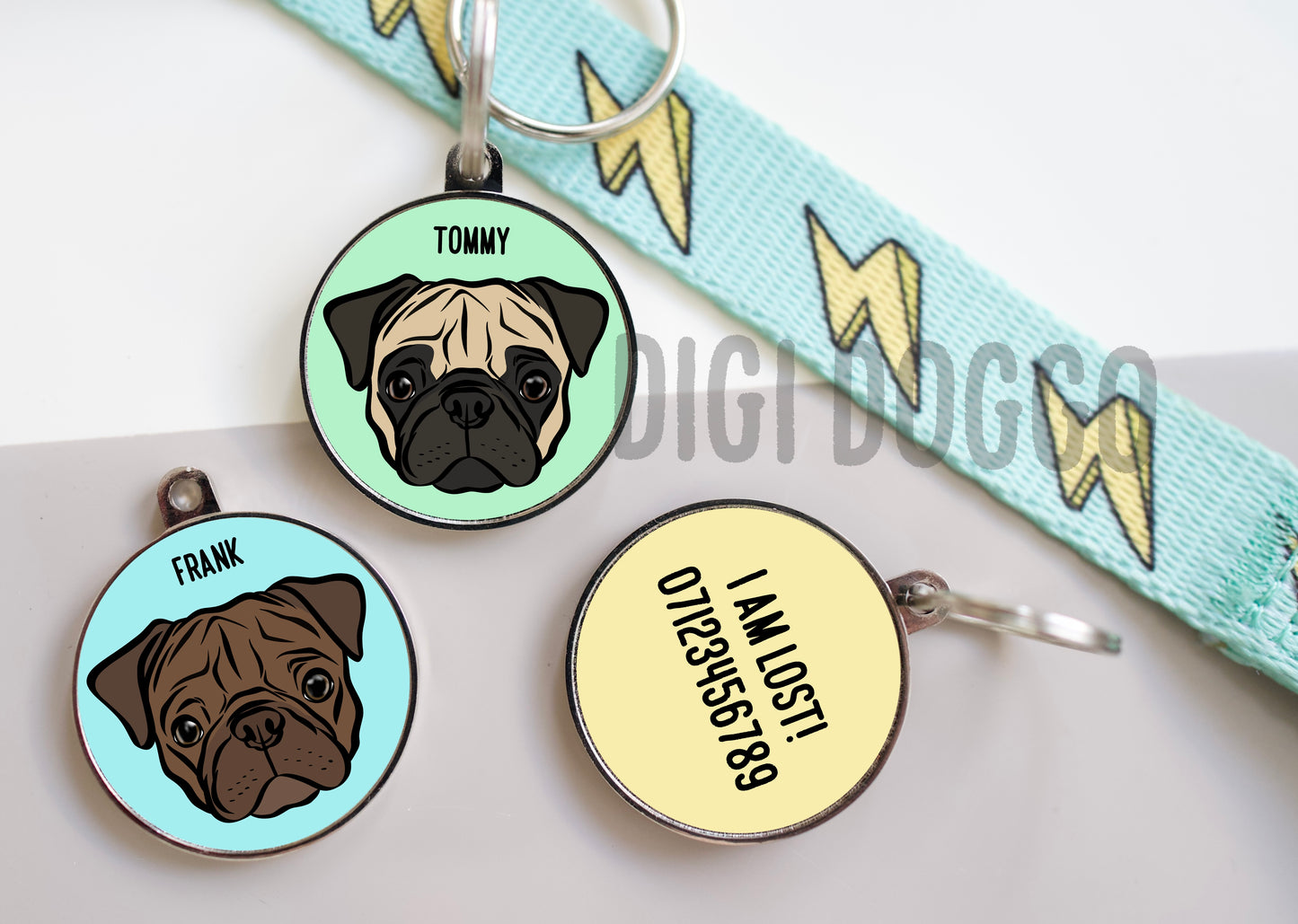 Pug ID Tag