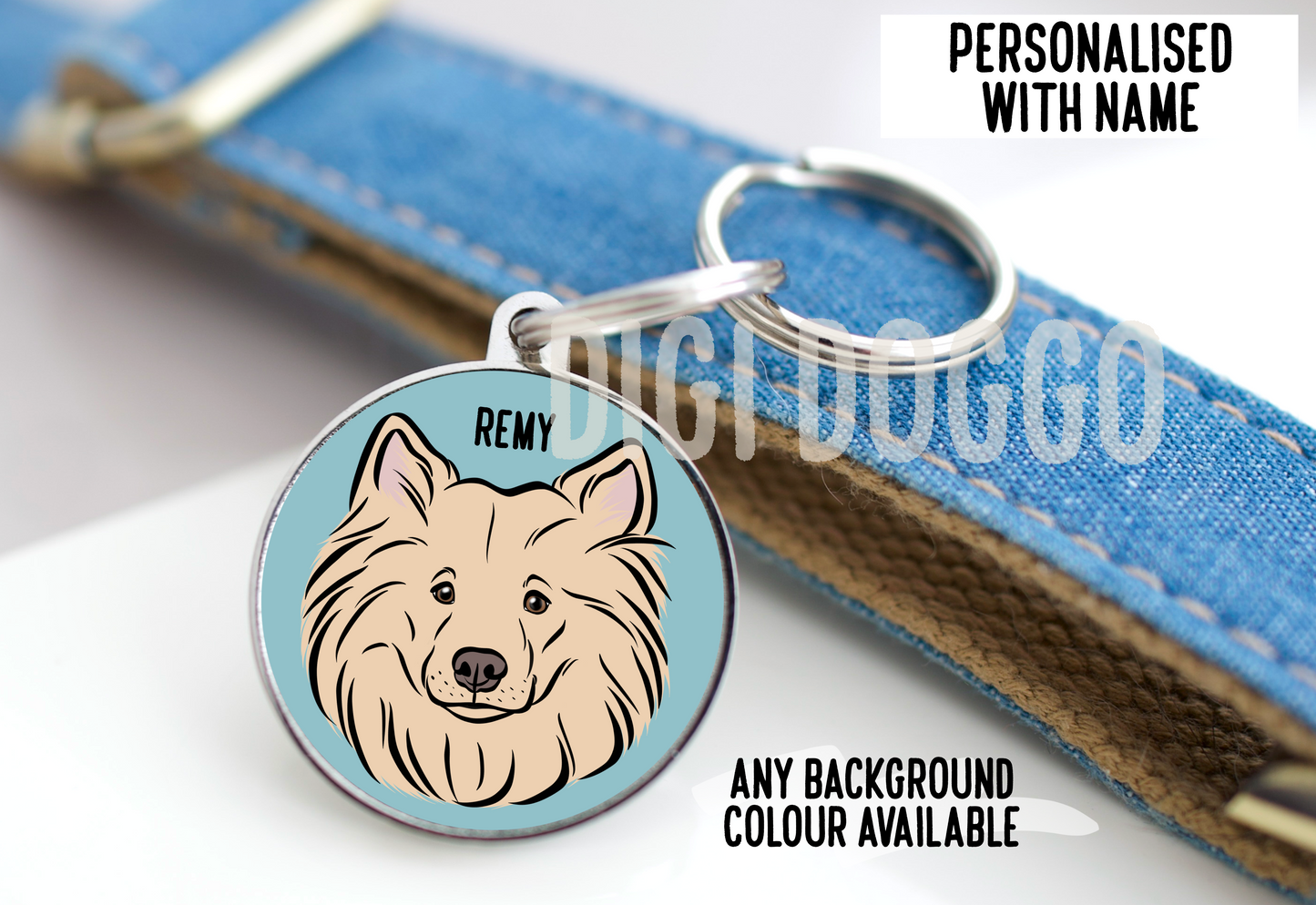Samoyed ID Tag