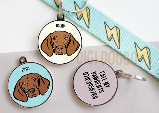 Hungarian Vizsla ID Tag