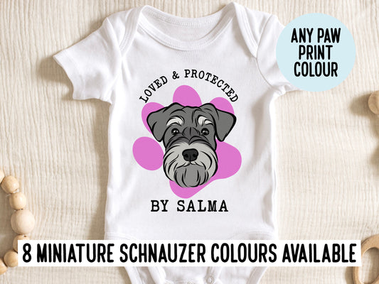 Miniature Schnauzer Baby Onesie