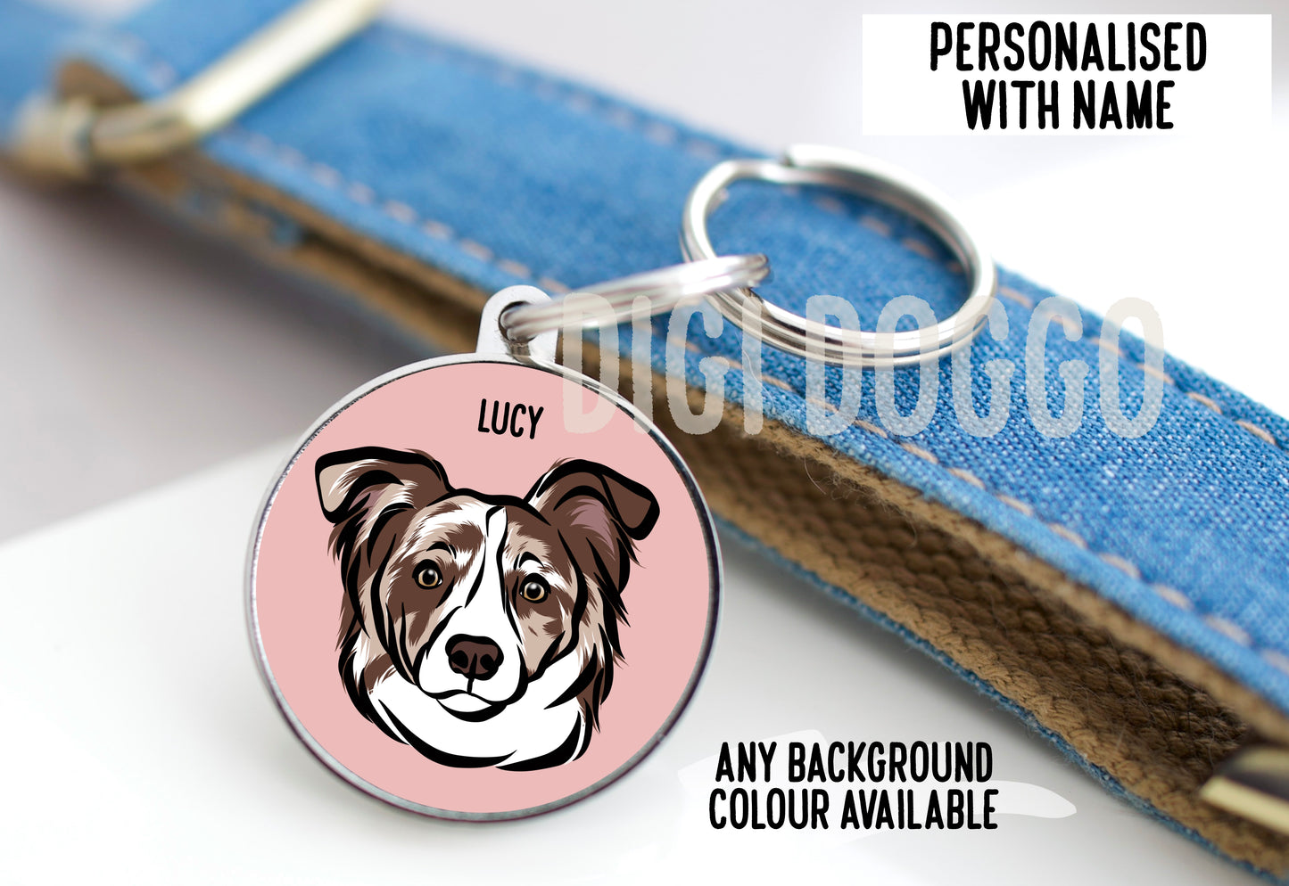 Border Collie ID Tag