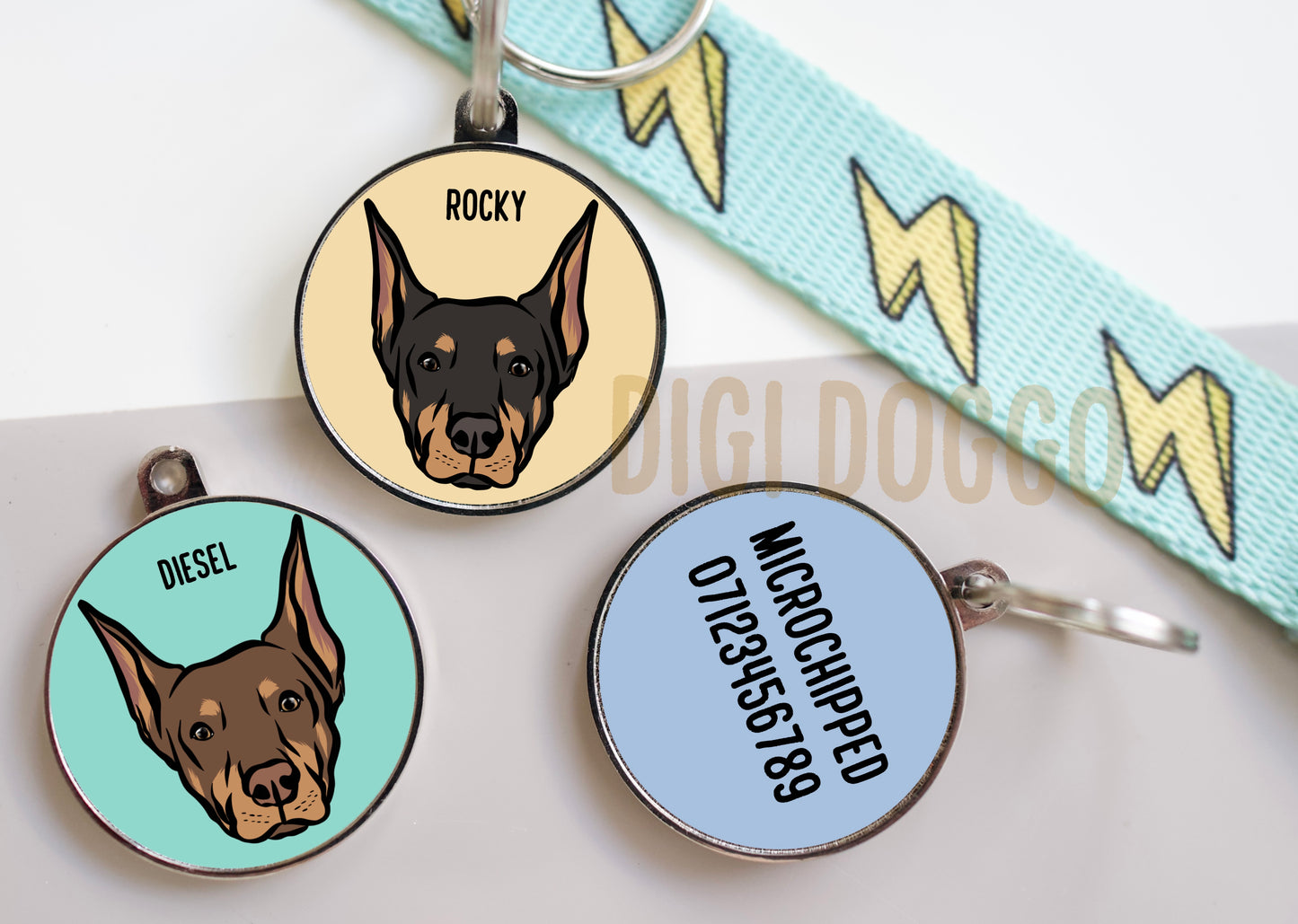 Doberman ID Tag