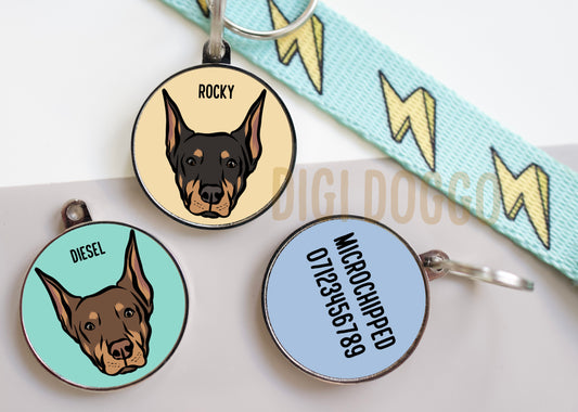 Doberman ID Tag