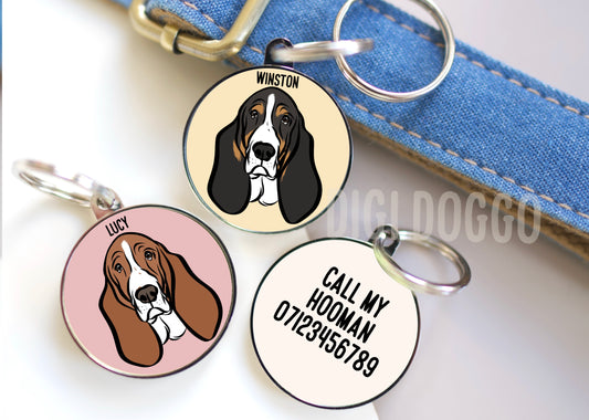 Basset Hound ID Tag