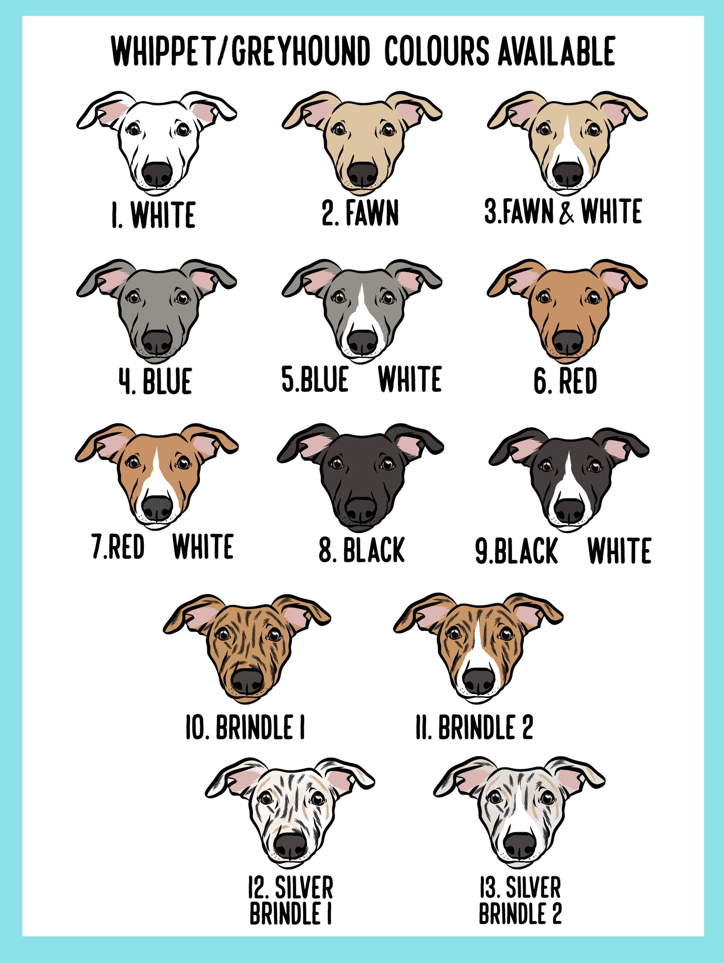 Whippet/Greyhound ID Tag